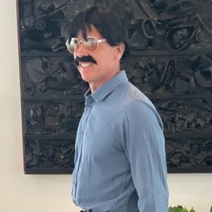 Sonny Bono Wig, Glasses, and Jeans